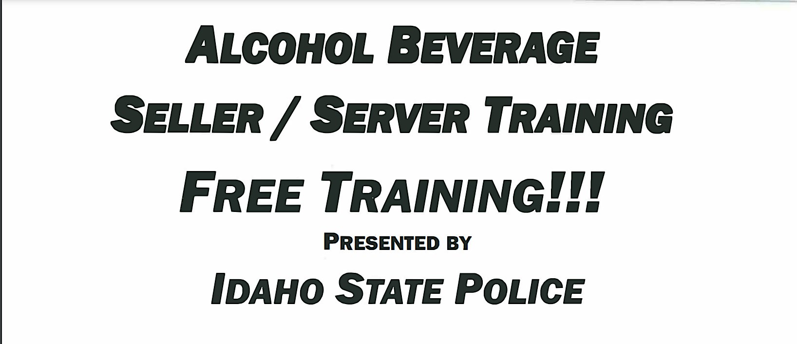 Idaho Alcohol Beverage Seller Training at The Hive — November 18 afternoon session