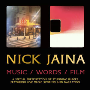 Nick Jaina — Music, Words & Film promotional artwork
