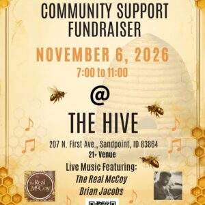 Official event poster for Thin Line Community Support Fundraiser & Concert
