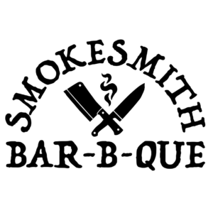 Smokesmith Bar-B-Que logo – black Smokesmith Bar-B-Que logo in black